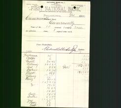 Bank Letterhead - First National Bank