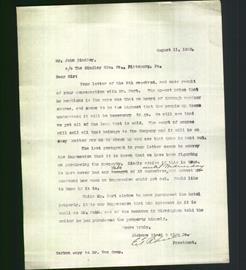 Letter -  E.T. Schuler