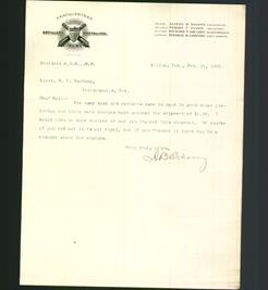 Letterhead - Artillery Battalion