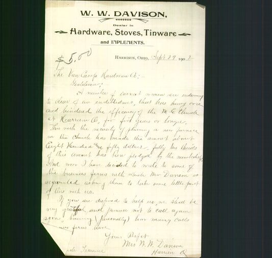 Letterhead - W.W. Davidson