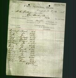 Bank Letterhead - First National Bank