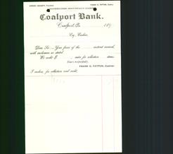 Bank Letterhead - Coalport Bank