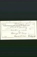 Wakefield, Massachusetts Payment Voucher - Alvah S Garland