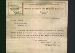 Letterhead - Muncie Foundry and Machine Company
