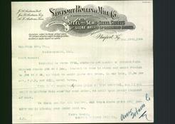 Letterhead - Newport Rolling Mill Co.