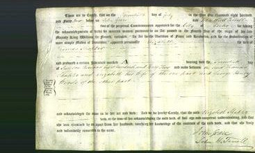 Deed by Married Women - Elizabeth Shapter-Original Ancestry