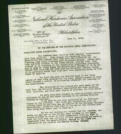 Letterhead - National Hardware Association of the United States