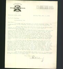 Letterhead - Artillery Battalion