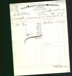 Bank Letterhead - Blair County Banking Company