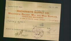 Letterhead - Machinists Supply Co.