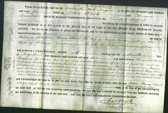 Deed by Married Women - Ann Simpson, Mary Wheat Smallwood, Eliza Copeland and Sarah Goodfellow-Original Ancestry