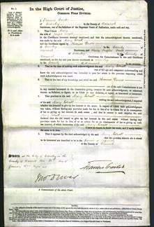 Court of Common Pleas - Mary Evrall-Original Ancestry