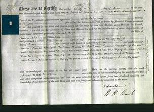 Deed by Married Women - Sarah Ann Meakin-Original Ancestry