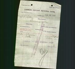 Bank Letterhead - Farmers Deposit National Bank