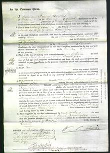 Court of Common Pleas - Mary Ann Sims and Sarah Rossington-Original Ancestry