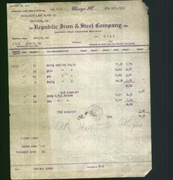 Letterhead - Republic Iron & Steel Company