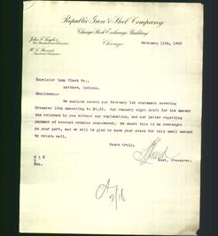 Letterhead - Republic Iron & Steel Company