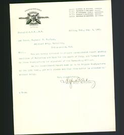 Letterhead - Artillery Battalion