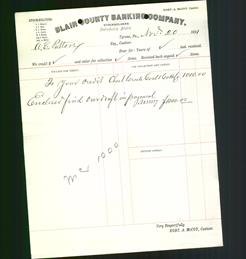 Bank Letterhead - Blair County Banking Company