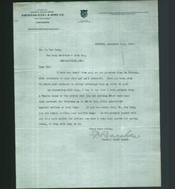 Letterhead - American Steel & Wire Co.