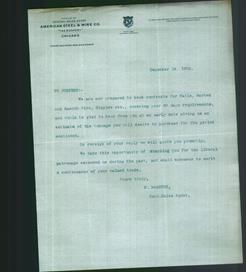 Letterhead - American Steel & Wire Co.