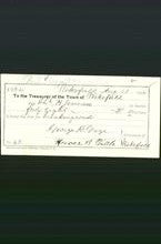 Wakefield, Massachusetts Payment Voucher - Charles A Jenness