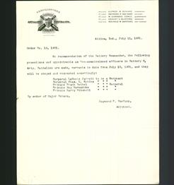 Letterhead - Artillery Battalion