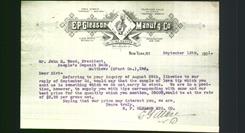 Letterhead - EP Gleason Manur'g Co.