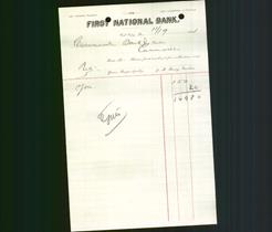 Bank Letterhead - First National Bank