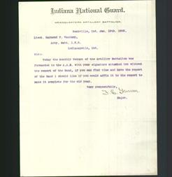 Letterhead - Indiana National Guard