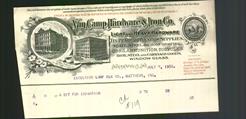 Letterhead - Van Camp Hardware & Iron Co.