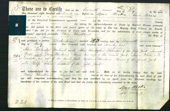 Deed by Married Women - Mary Hawkins Rowse-Original Ancestry