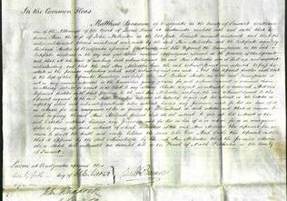 Court of Common Pleas - Ann Milverton-Original Ancestry