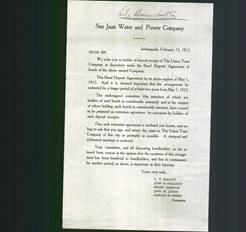 Letterhead - San Juan Water & Power Company