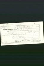 Wakefield, Massachusetts Payment Voucher - William H Perkins