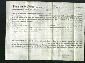Deed by Married Women - Mary Hodge-Original Ancestry
