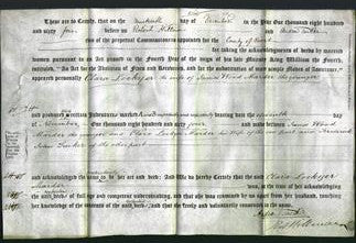 Deed by Married Women - Clara Lockyer Marder-Original Ancestry