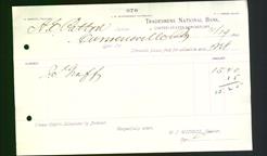 Bank Letterhead - Tradesmen National Bank