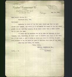 Letterhead - Central Commercial Co.