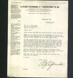 Letterhead - Gaylord Engineering & Construction Co. Inc.