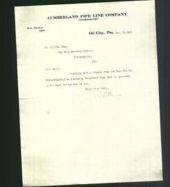Letterhead - Cumberland Pipe Line Company