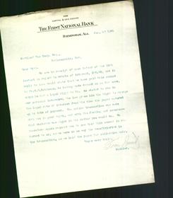 Letterhead - The First National Bank