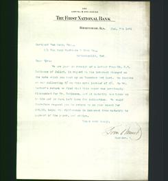 Letterhead - The First National Bank