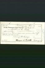 Wakefield, Massachusetts Payment Voucher - Arthur L Foote