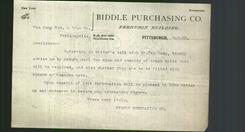 Letterhead - Biddle Purchasing Co.