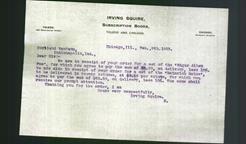 Letterhead - Irving Squire