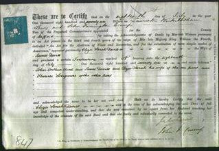 Deed by Married Women - Eliza Sarah Davies-Original Ancestry