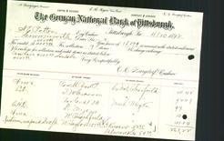 Bank Letterhead - German National Bank of Pittsburgh