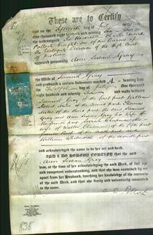 Deed by Married Women - Ann Susan Gray-Original Ancestry