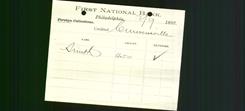 Bank Letterhead - First National Bank